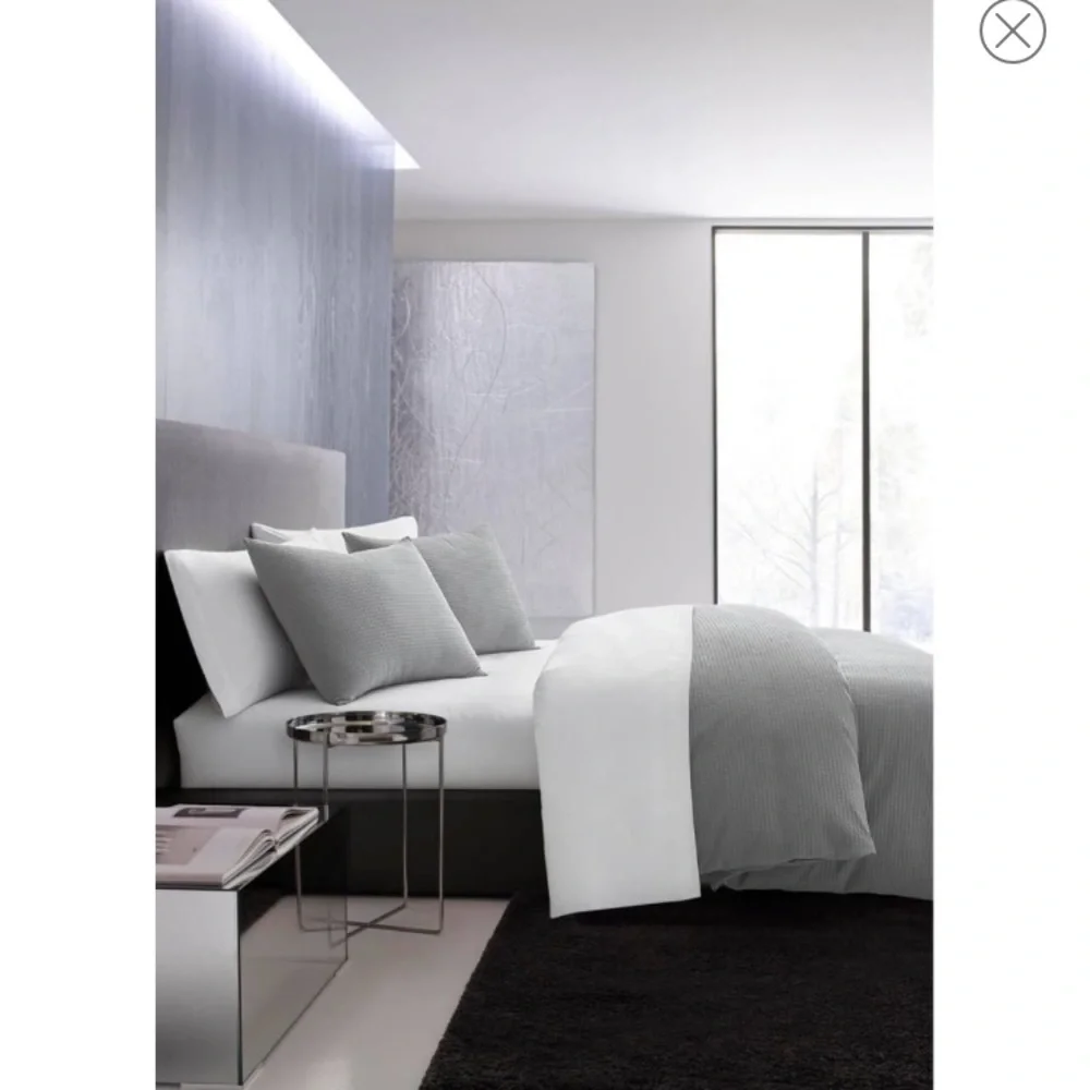 VERA WANG NIP Waffle Piqué Duvet Cover & Sham Set